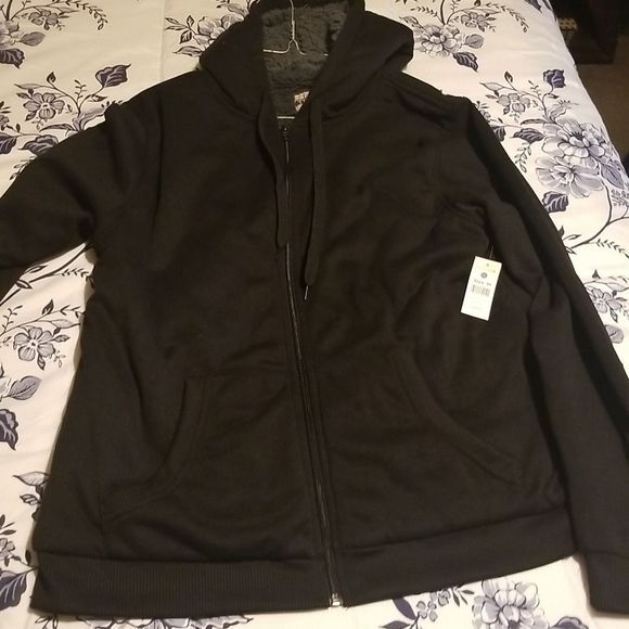 Mens Open Trails Zip Front Hoodie Pile Lined W/Kangaroo Pocket NWT Size M - Picture 8 of 8